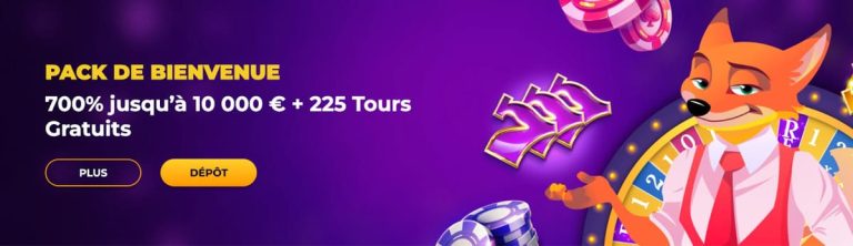 FgFox Casino bonus bienvenue